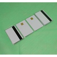 Hi Co Magnetic Cards - Double Sided Chip Type, 52 X 85 Mm White Electromagnetic Cards | Magnetic Strip, Proximity, Barcode & Access Usage