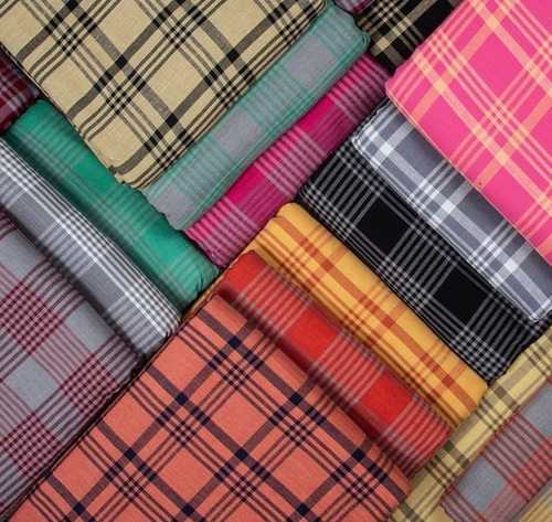Fancy cross check Printed fabric Fancy cross check Printed fabric