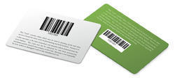 Barcode Cards - Material: Polyvinyl Chloride(Pvc)