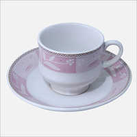 Ceramic Cup Saucer Set - 160 Ml Capacity, Toughened & Polished Surface Finish - Eco-friendly, Impact Resistant, Scratch-proof Design
