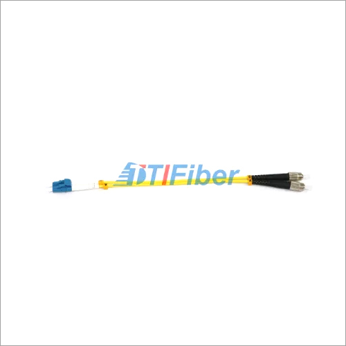 Yellow Lc Fc Patch Cord Simplex Fiber Optic Cable Single Mode For CATV networks