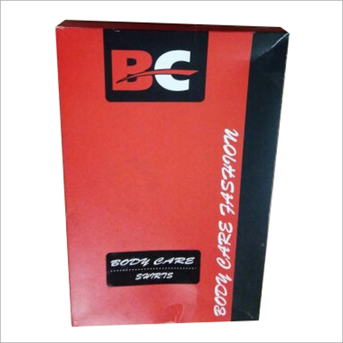 Shirt Printed Packaging Box - Cardboard, Variable Dimensions, Red | Durable, Recyclable, Lightweight, Easy Storage