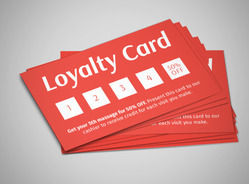 Paper Loyalty Cards - Chip Type: Double Sided