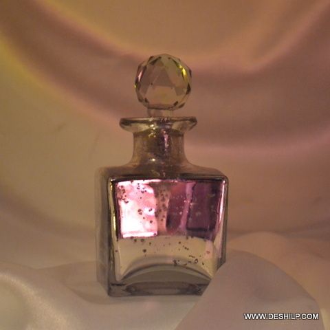 Silver Squire Glass Perfume Bottle & Decanter