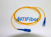 Simplex Fiber Optic Patch Cord with SC UPC , 3.0mm PVC Outer Jacket