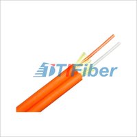 Duplex Multimode Fiber Optic Cable Zipcord Structure With 2.0 / 3.0 Mm Tight Buffer