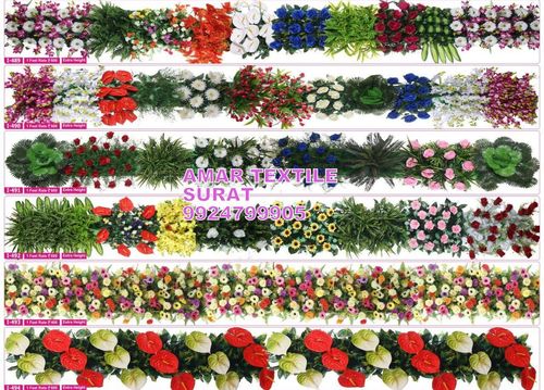 4 Artificial Flower Decoration