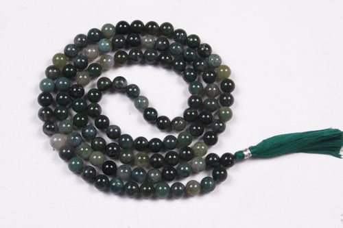 Moss Agate Prayer Beads