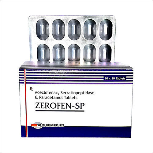 Aceclofenac Serratiopeptidase And Paracetamol Tablets Specific Drug