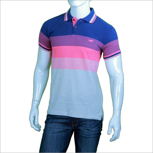 Mens Polo T-Shirt - Polyester, Sizes [M, L, XL] | Short Sleeve, Dyed Pattern, Classic Polo Collar, Designed for Men