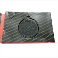 Scalar Energy Pendant - Black Stone, 2.5 Inches Diameter , Round Shape With Matte Finish And 18 Inches Cord Length