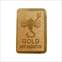 Anti-radiation Sticker - Plastic, Gold Color With Scorpion Design | Strong Adhesive, Compatible With Most Phones, Reduces Anxiety By 5%