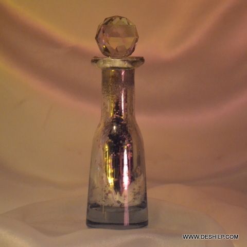 Silver Glass Perfume Bottle