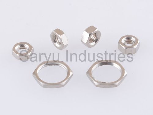 Round Brass Hex Nuts