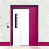 Telescopic Elevator Door - Stainless Steel, Customizable Width & Height, Pink Finish | Automatic Opening, Motion Sensor System, 2 Panels