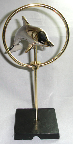 Brass Dolphin Figure