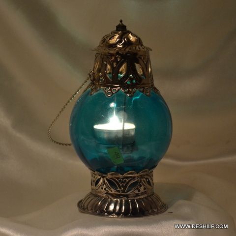 Glass Candle Holder Lantern