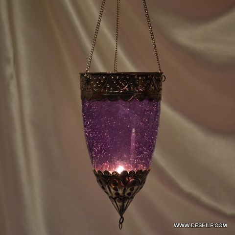 Home Decor Glass T Light Hanging