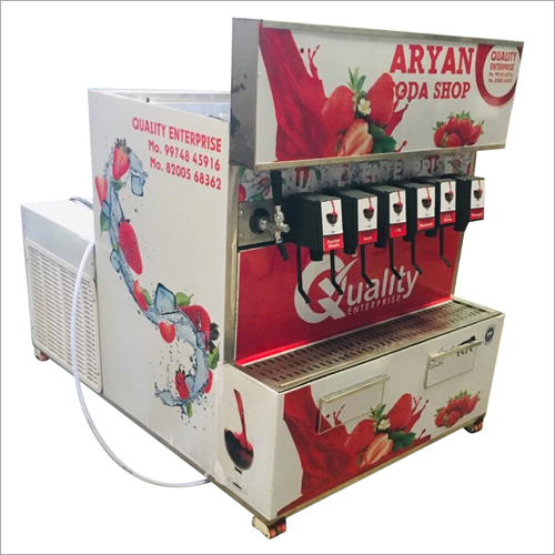 Soda Van Machine - Stainless Steel, 72x30x72 Inches | 8 Flavors, Refrigerated, Portable, Easy Maintenance