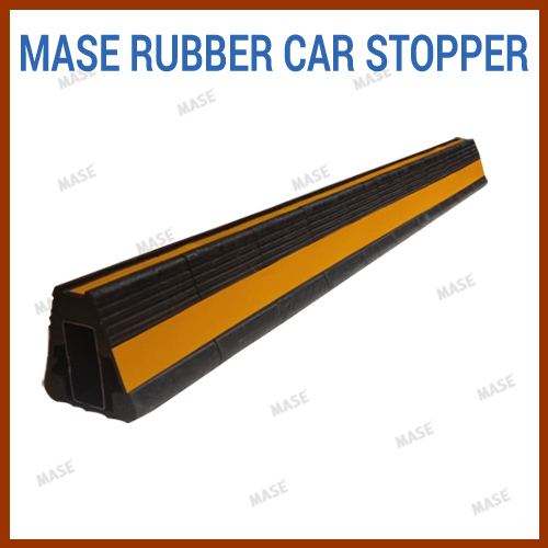 Reflective Colours : Yellow Rubber Car Stopper