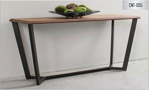 Brown & Black Console Table