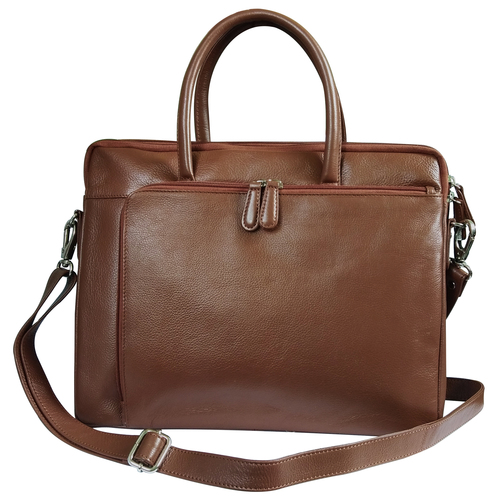 Men Leather Laptop Organizer Bag