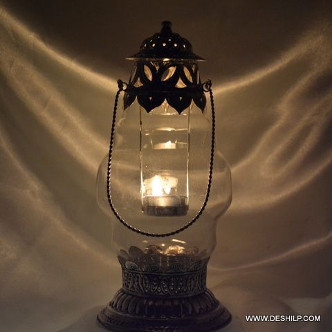 Clear Glass Antique Lantern