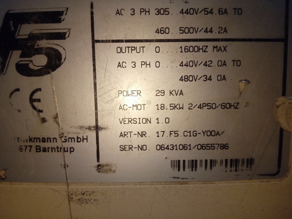 KEB SERVO DRIVE 17.F5.C1G-Y00A