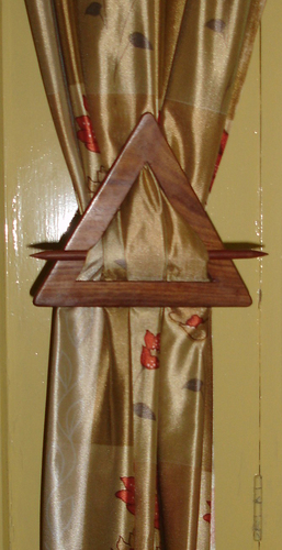 Wooden Curtain Holder