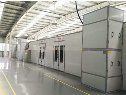 Furniture Spray Booth LY-120 - 24000x5000x3200mm, 50mm EPS Steel Panels | Efficient Spraying, LED Lighting, Integrated Drying Room, Centrifugal Ventilation