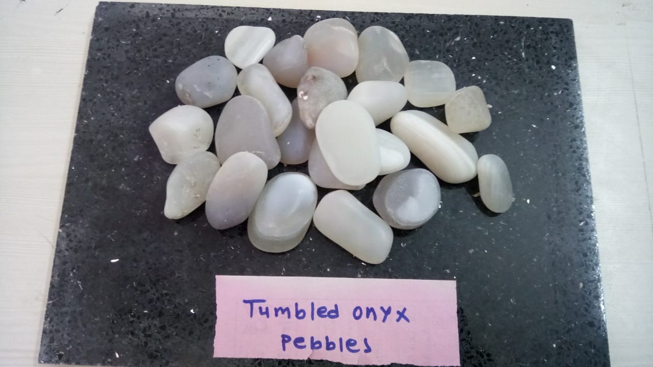 Natural AKIK Agate Onyx Pebbles Stone for decoration & Aquarium