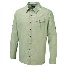 Mens Cotton Shirts - Long Sleeve, Plain Design | Breathable, Quick Dry, Washable, Modern Style for All Seasons