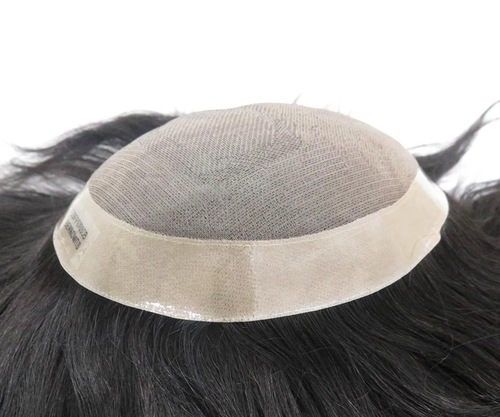 Soft & Glossy Fine Mono Men'S Toupee / Hair Patch / Hair Replacement Unit