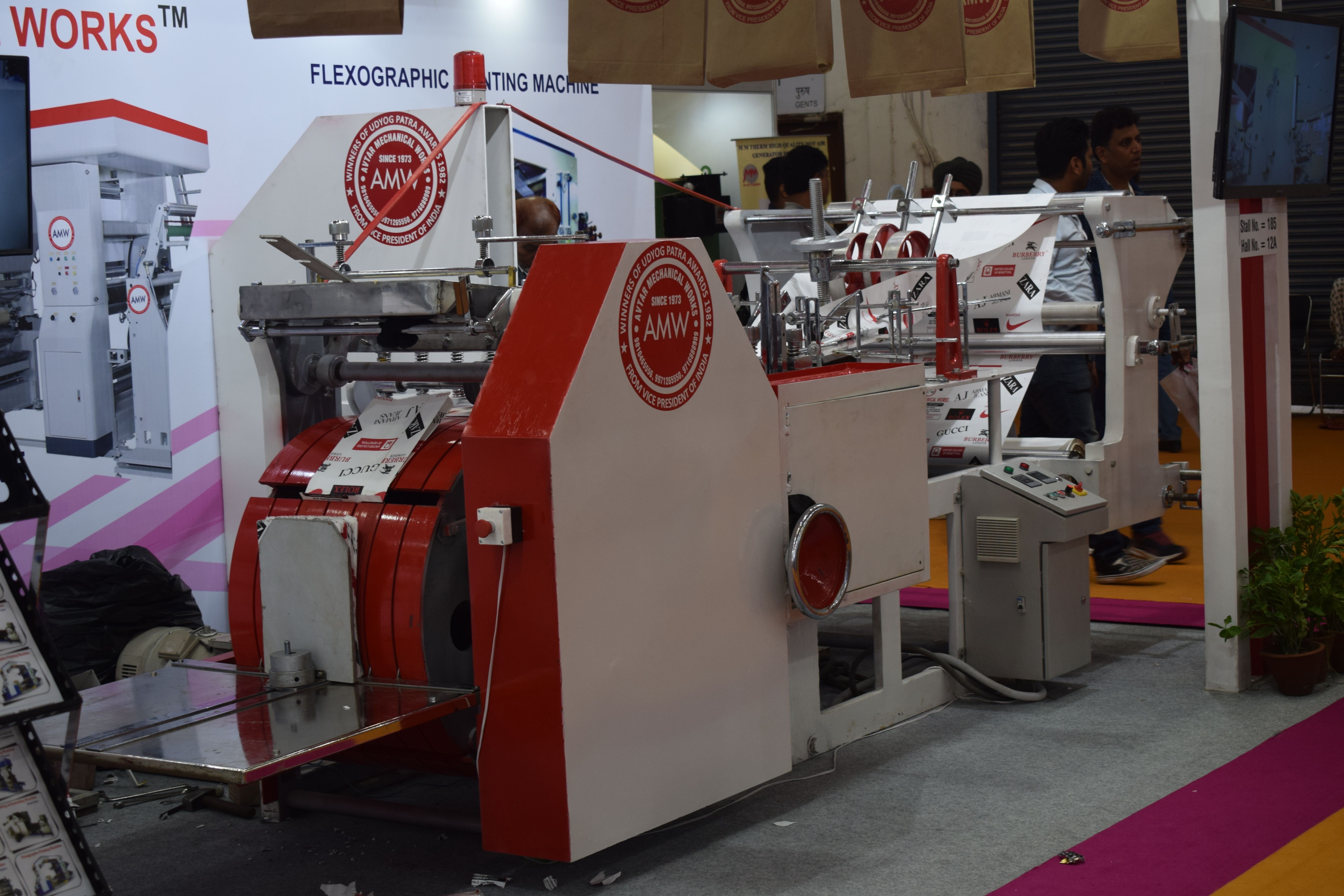 Paper Carry Bag Making Machine with 4 Colour Printing