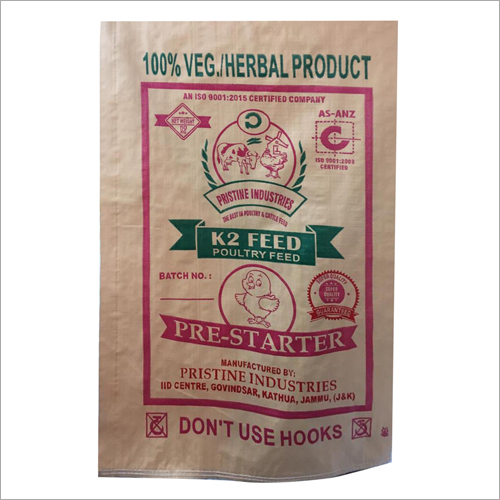 Animal Feed Woven Packaging Bags By RUDRA POLYMERS INDIA