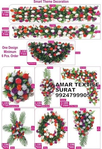 Artificial flower garlands for indian weddings