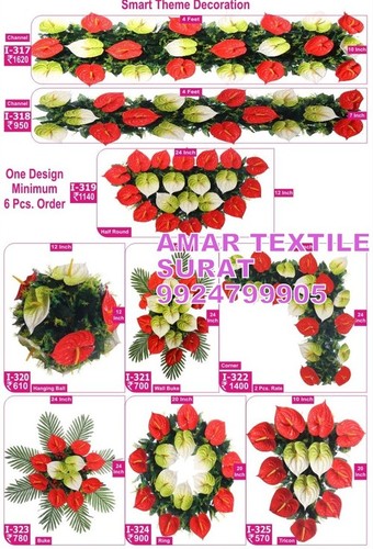 Artificial flower decoration mandap