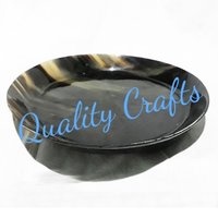 Black Buffalo Horn Plate