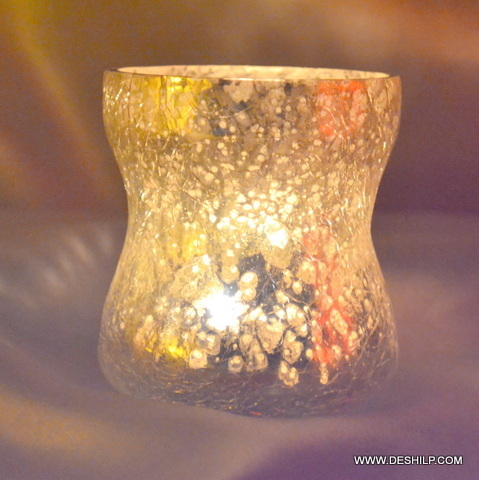 Small T Light Candle Holder For Christmas - Material: Glass