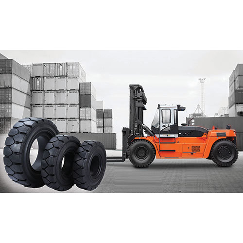 Royal Solid Cushion Tyres Forklift Tyres Container Handler Forklift Tyres Diameter: 3200-4000 Millimeter (Mm)