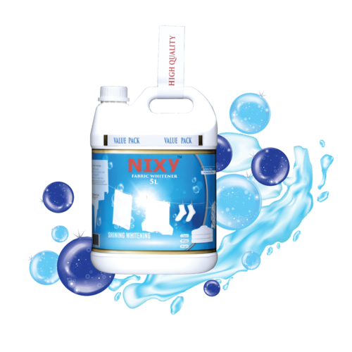 Fabric Whitener - Liquid Formula 5 Liters 25x20x30 cm | Brightens Clothes Removes Stains Long-Lasting Freshness Easy to Use Safe for Fabrics