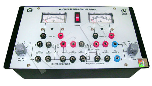 Voltage Doubler & Tripler Circuit With Two Meters Temperature Range: -5 To 45 Celsius (Oc)