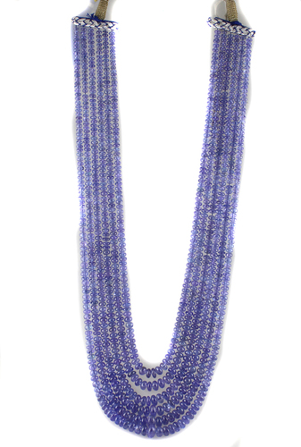 Tanzanite Beads Necklace By K. C. INTERNATIONAL