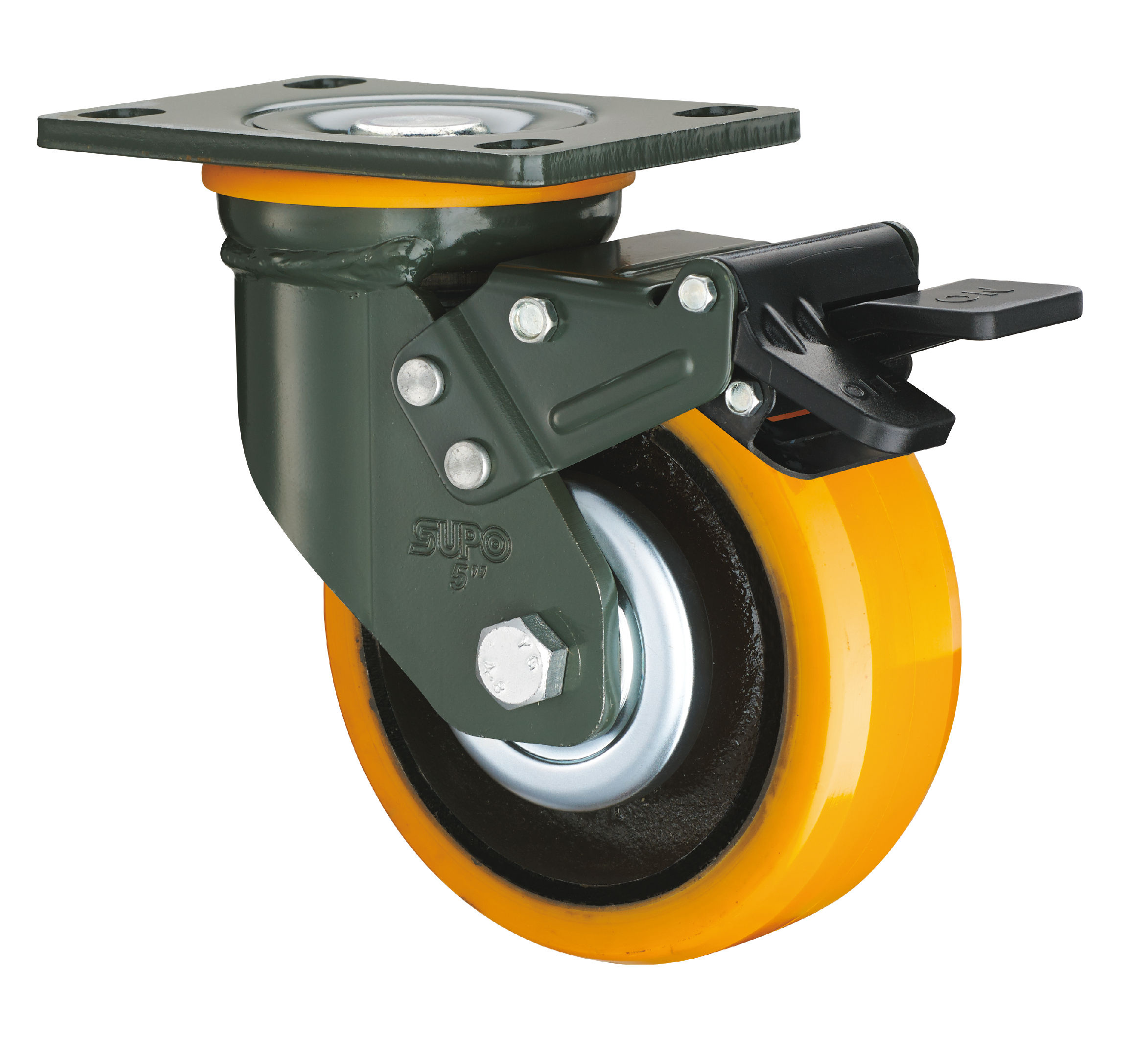 Solid rubber Tyre Caster Wheel