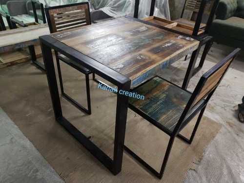IRON + RECLAIMED WOOD TOP