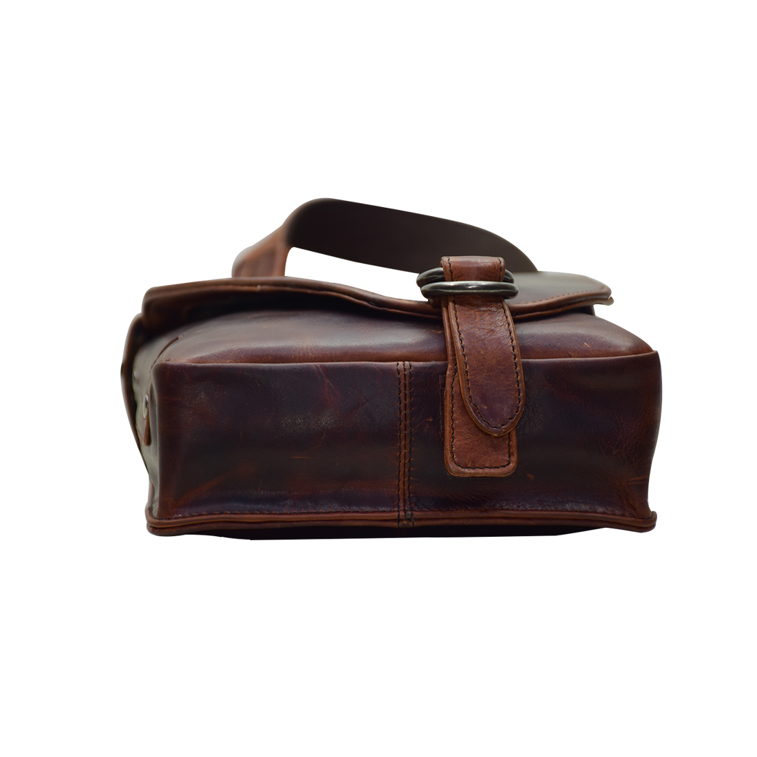 Leather Messenger Crossbody Bag