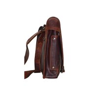 Leather Messenger Crossbody Bag
