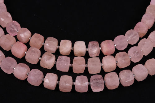 Morganite Faceted Box Beads