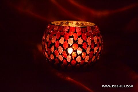 Orange Light Candle Holder