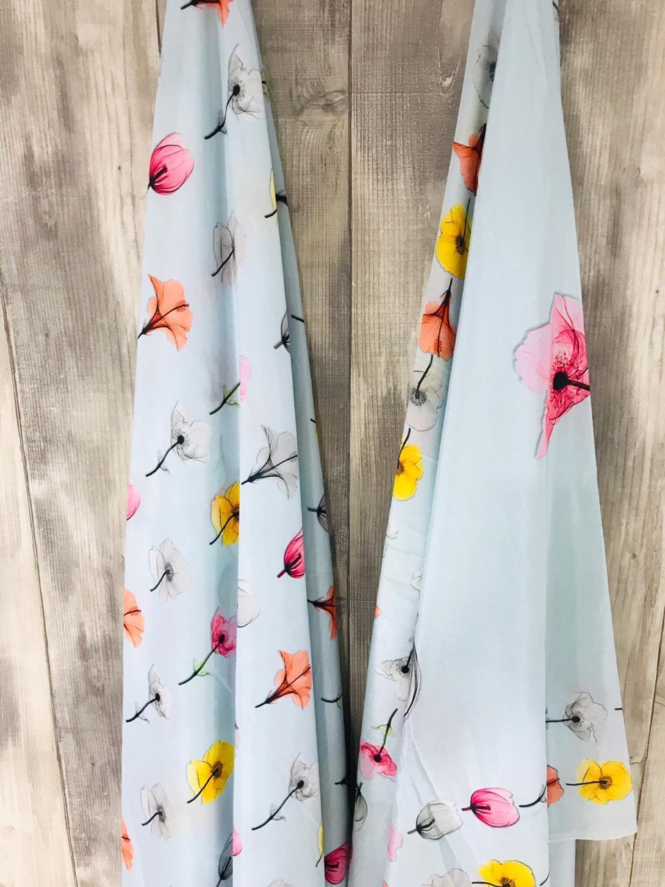 Designer 3D Digital Printed Fabric